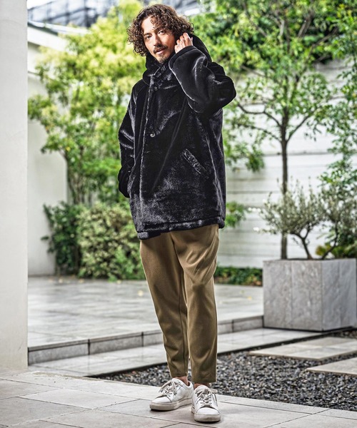 CAMBIO(カンビオ)の「mp15177-Brushed Slacks Fabric Tapered Pants スラックステーパードパンツ(A72526cmb)(スラックス・メンズ・ベージュ/ブラウン/ブラック/チャコール・S/M/L)」の22枚目の写真
