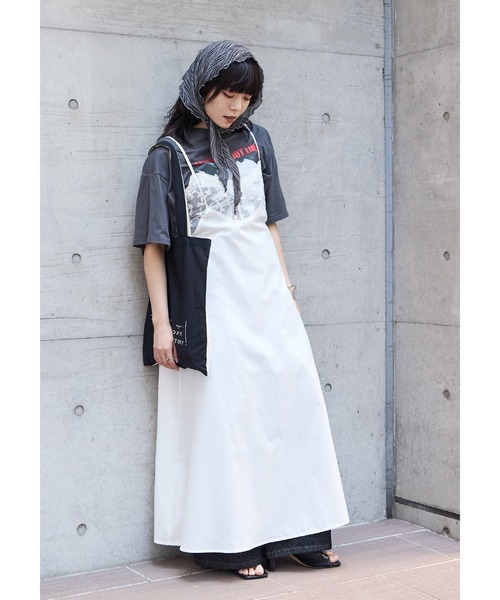 Fashion Letter(ファッションレター)の「T/Cブロード×レース ランジェリー キャミワンピース(ワンピース・レディース・ホワイト/ブラック・M)」の7枚目の写真
