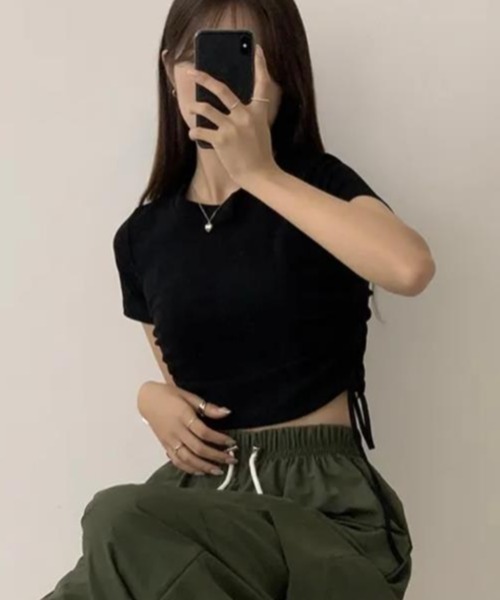 semplice(センプリチェ)の「Tシャツ【韓国ファッション】(Tシャツ/カットソー・レディース・ホワイト/ブラック/グレー・F)」の15枚目の写真
