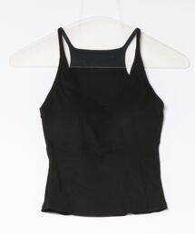 【 ammy. / エイミードット 】 カップ付き シンプル Uネック タンクトップ