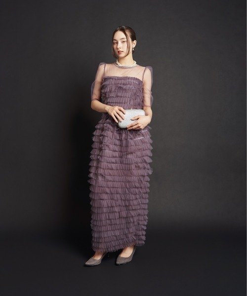My shawty(マイシャウティー)の「fluffy tule dress(ドレス・レディース・ブラック/ミント/パープル・FREE)」の11枚目の写真