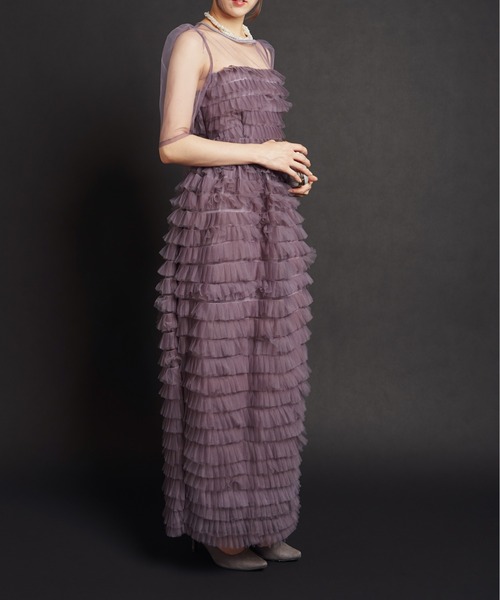 My shawty(マイシャウティー)の「fluffy tule dress(ドレス・レディース・ブラック/ミント/パープル・FREE)」の14枚目の写真