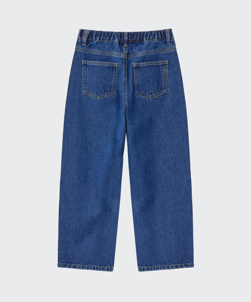 MUSINSA STANDARD KIDS（ムシンサスタンダードキッズ）の「カーブデニムパンツ [ミディアムインディゴ]（デニムパンツ・レディース・その他・120/130/140/150/160）」の7枚目の写真