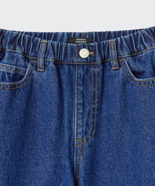 MUSINSA STANDARD KIDS（ムシンサスタンダードキッズ）の「カーブデニムパンツ [ミディアムインディゴ]（デニムパンツ・レディース・その他・120/130/140/150/160）」の8枚目の写真
