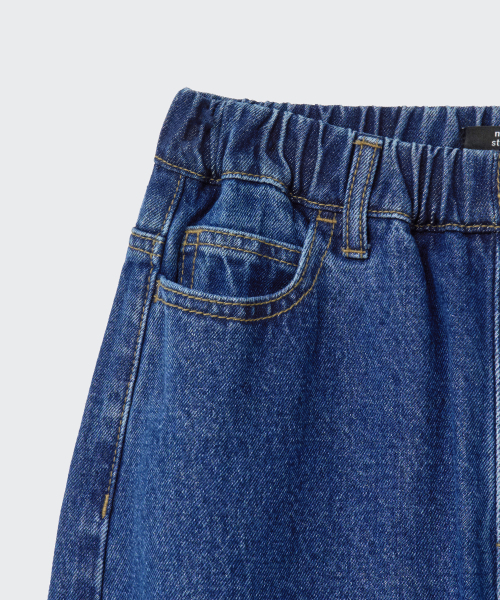 MUSINSA STANDARD KIDS（ムシンサスタンダードキッズ）の「カーブデニムパンツ [ミディアムインディゴ]（デニムパンツ・レディース・その他・120/130/140/150/160）」の9枚目の写真