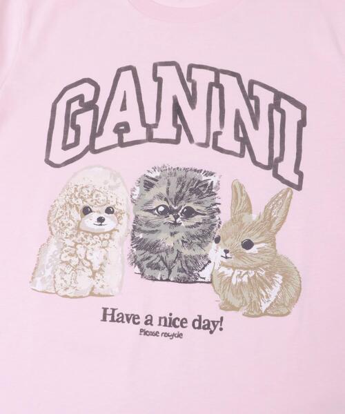 GANNI（ガニー）の「GANNI　EXCLUSIVE RELAXED T-SHIRTS（Tシャツ/カットソー・レディース・ピンク・SMALL/X-SMALL）」の10枚目の写真