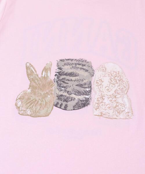 GANNI（ガニー）の「GANNI　EXCLUSIVE RELAXED T-SHIRTS（Tシャツ/カットソー・レディース・ピンク・SMALL/X-SMALL）」の2枚目の写真
