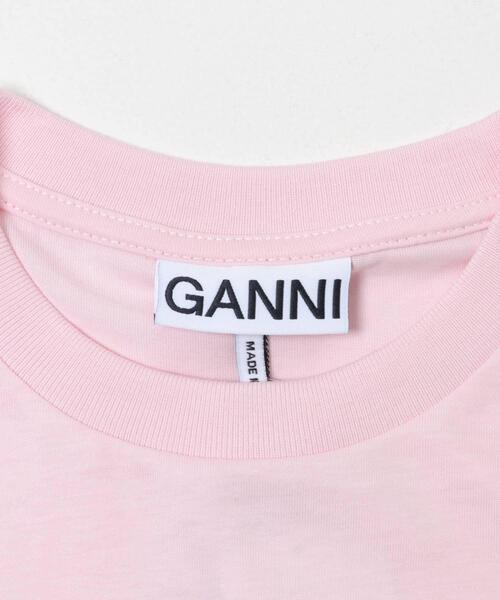 GANNI（ガニー）の「GANNI　EXCLUSIVE RELAXED T-SHIRTS（Tシャツ/カットソー・レディース・ピンク・SMALL/X-SMALL）」の4枚目の写真