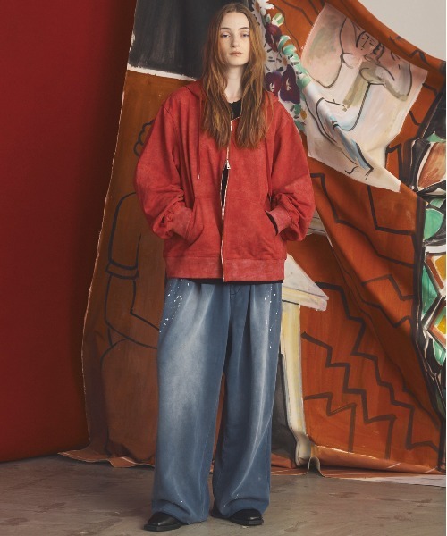 MAISON SPECIAL（メゾンスペシャル）の「《UNISEX》Shadow Stripe Prime-Over Henley Neck Knit Sweater/シャドーストライププライムオーバーヘンリーネックニットセーター【MAISON SPECIAL/メゾンスペシャル】（ニット/セーター・メンズ・ベージュ/バーガンディー/ブラック・2/1/0）」の8枚目の写真