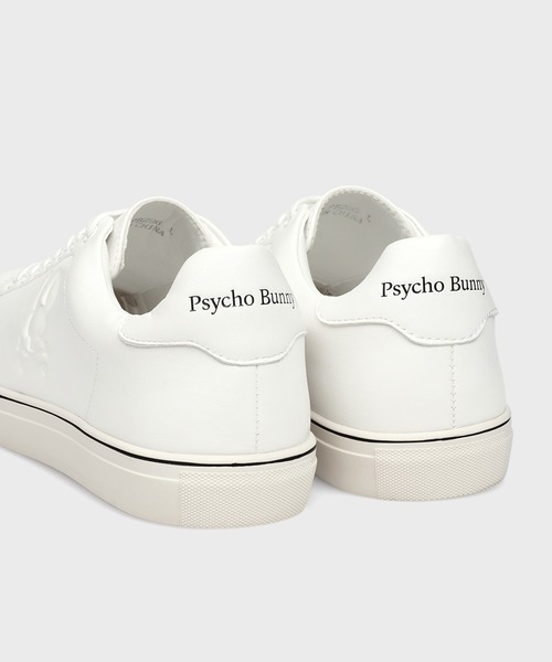 Psycho Bunny(サイコバニー)の「エンボスバニー レースアップスニーカー(スニーカー・メンズ・ホワイト/ブラック・X-LARGE/LARGE/MEDIUM)」の6枚目の写真
