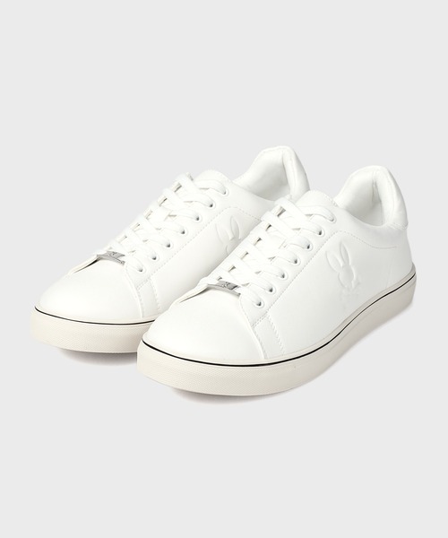 Psycho Bunny(サイコバニー)の「エンボスバニー レースアップスニーカー(スニーカー・メンズ・ホワイト/ブラック・X-LARGE/LARGE/MEDIUM)」の3枚目の写真