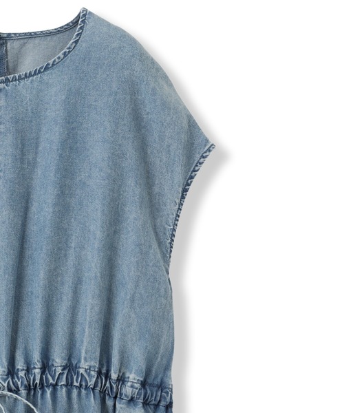 Droite lautreamont（ドロワットロートレアモン）の「Air DENIMワンピース（ワンピース・レディース・ブラック/ブルー・M）」の16枚目の写真
