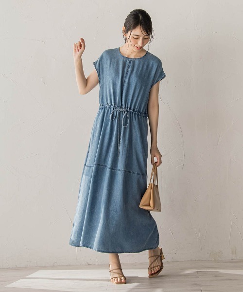 Droite lautreamont（ドロワットロートレアモン）の「Air DENIMワンピース（ワンピース・レディース・ブラック/ブルー・M）」の21枚目の写真