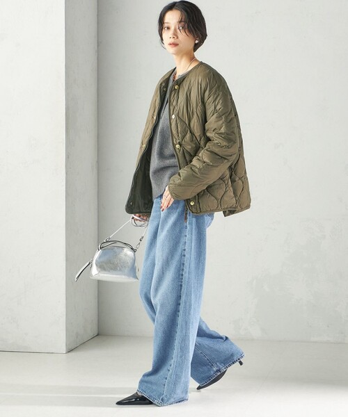 TAION（タイオン）の「【SHIPS別注】TAION:〈手洗い可能〉リバーシブル マルチ WAY ダウン ジャケット（ダウンジャケット/コート・レディース・オフホワイト/オリーブ/ブラック・SMALL/MEDIUM）」の10枚目の写真