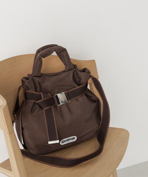 OUTDOOR PRODUCTS（アウトドアプロダクツ）の「WEB限定/OUTDOOR PRODUCTS/【別注】OUTDOOR PRODUCTS 2way Belt Tote[S]（トートバッグ・レディース・ブラウン/ベージュ/ブラック・F）」の2枚目の写真