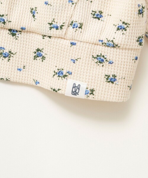 MAQWEL(マクウェル)の「【MAQWEL/マクウェル】Flower Waffleジップパーカー(Tシャツ/カットソー・レディース・ネイビー/アイボリー・FREE)」の13枚目の写真