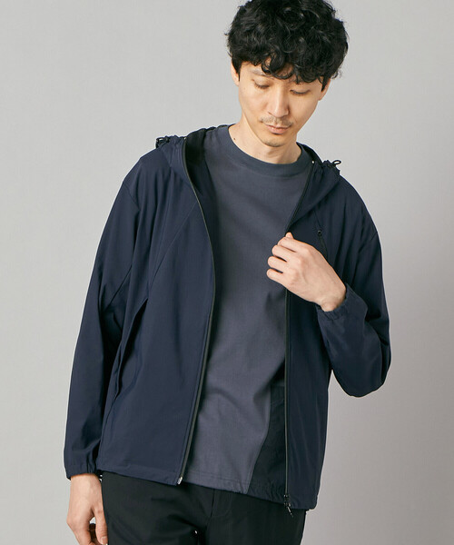 COMME CA MEN(コムサメン)の「【メリルハイテンション】【撥水】パーカ(パーカー・メンズ・ブラック/ネイビー・M/L)」の2枚目の写真