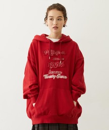 STITCHED LOGO SWEAT HOODIE