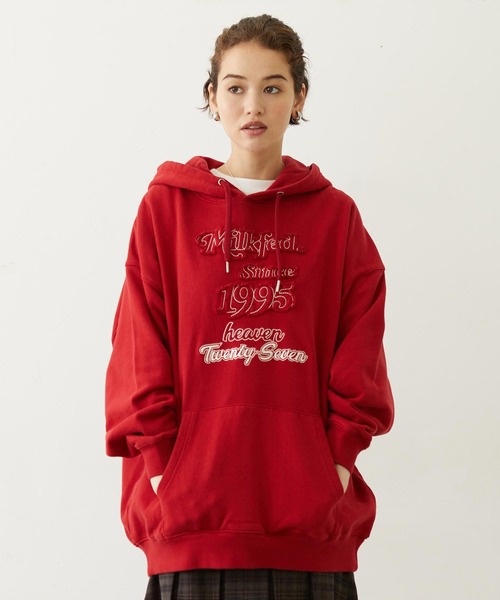 STITCHED LOGO SWEAT HOODIE（パーカー）｜MILKFED.（ミルクフェド）の