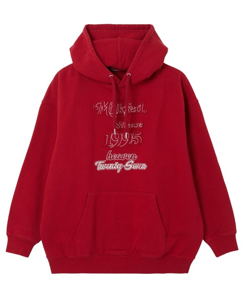 MILKFED.(ミルクフェド)の「STITCHED LOGO SWEAT HOODIE(パーカー・レディース・レッド/オートミール/チャコール・M/L)」の8枚目の写真
