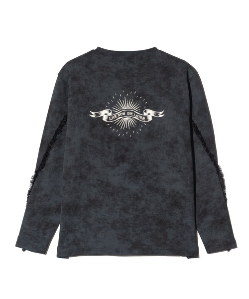 glamb(グラム)の「Fringe Sweat / フリンジスウェット(スウェット・メンズ・カーキ/ブラック・L/S/M)」の6枚目の写真