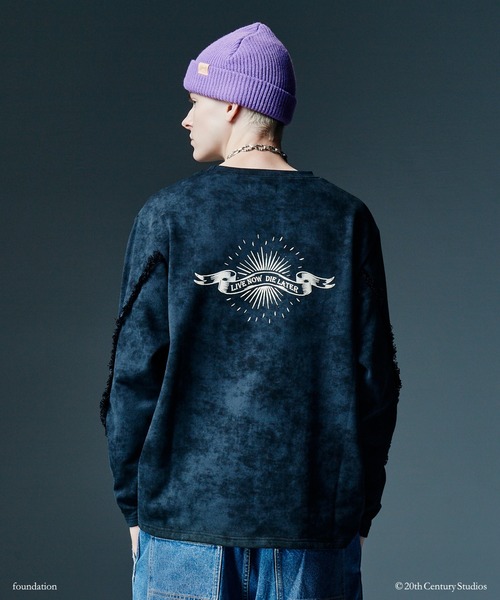 glamb(グラム)の「Fringe Sweat / フリンジスウェット(スウェット・メンズ・カーキ/ブラック・L/S/M)」の10枚目の写真