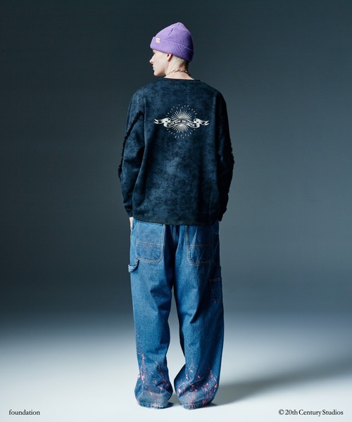 glamb(グラム)の「Fringe Sweat / フリンジスウェット(スウェット・メンズ・カーキ/ブラック・L/S/M)」の15枚目の写真