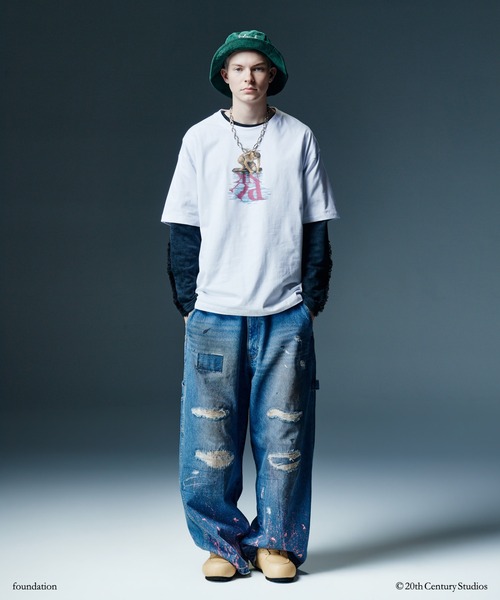 glamb(グラム)の「Fringe Sweat / フリンジスウェット(スウェット・メンズ・カーキ/ブラック・L/S/M)」の17枚目の写真