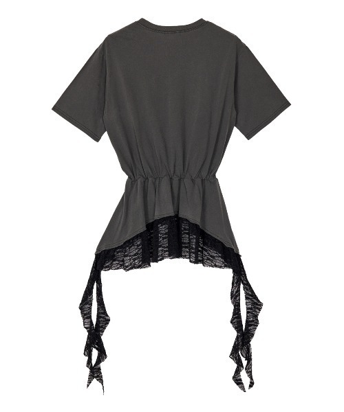 ELCHELE（エルチェレ）の「HEM LACE TEE（Tシャツ/カットソー・レディース・ホワイト/スミクロ・FREE）」の18枚目の写真