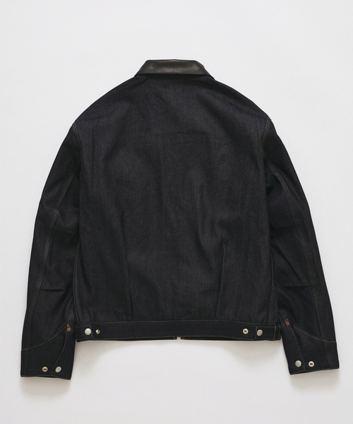 JOURNAL STANDARD（ジャーナルスタンダード）の「RIGID MODIFIED WORK JKT（デニムジャケット・メンズ・ブラック/ネイビー・MEDIUM/LARGE）」の3枚目の写真