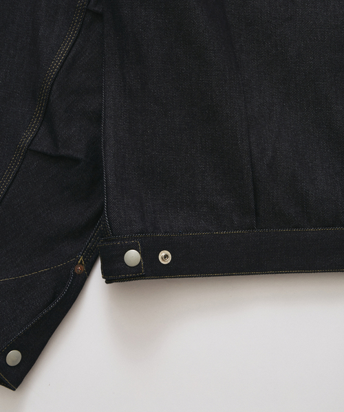JOURNAL STANDARD（ジャーナルスタンダード）の「RIGID MODIFIED WORK JKT（デニムジャケット・メンズ・ブラック/ネイビー・MEDIUM/LARGE）」の7枚目の写真