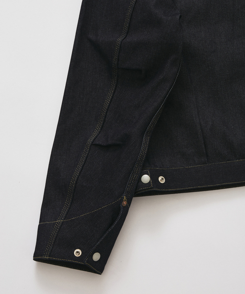 JOURNAL STANDARD（ジャーナルスタンダード）の「RIGID MODIFIED WORK JKT（デニムジャケット・メンズ・ブラック/ネイビー・MEDIUM/LARGE）」の8枚目の写真