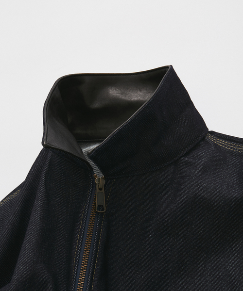 JOURNAL STANDARD（ジャーナルスタンダード）の「RIGID MODIFIED WORK JKT（デニムジャケット・メンズ・ブラック/ネイビー・MEDIUM/LARGE）」の9枚目の写真