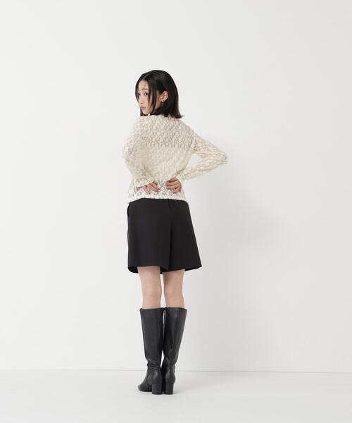 NATURAL BEAUTY BASIC（ナチュラルビューティーベーシック）の「マリンディテールショートパンツ（その他パンツ・レディース・ブラック/ブラウン・SMALL/MEDIUM）」の13枚目の写真