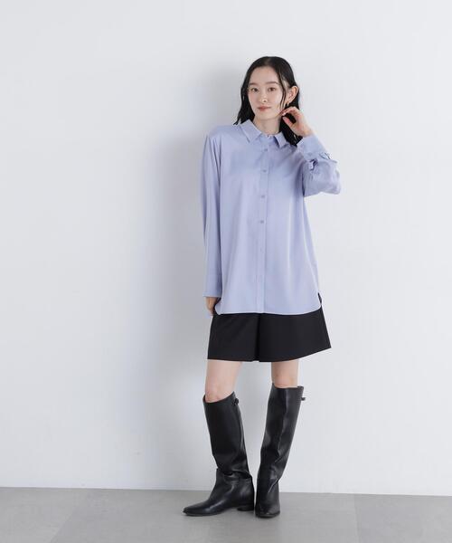 NATURAL BEAUTY BASIC（ナチュラルビューティーベーシック）の「マリンディテールショートパンツ（その他パンツ・レディース・ブラック/ブラウン・SMALL/MEDIUM）」の6枚目の写真