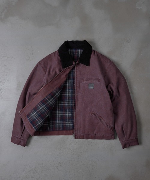 kutir(クティール)の「CHECK LINING DUCK SHORT BLOUSON/チェックライニングダックショートブルゾン(ブルゾン・メンズ・ブラック/ブラウン/カーキ/ブルーグリーン/キャメル/ボルドー・MEDIUM/LARGE/X-LARGE/SMALL)」の6枚目の写真