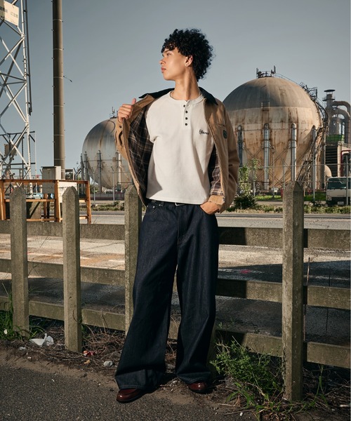 kutir(クティール)の「CHECK LINING DUCK SHORT BLOUSON/チェックライニングダックショートブルゾン(ブルゾン・メンズ・ブラック/ブラウン/カーキ/ブルーグリーン/キャメル/ボルドー・MEDIUM/LARGE/X-LARGE/SMALL)」の20枚目の写真