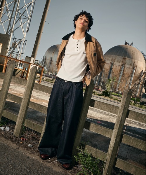 kutir(クティール)の「CHECK LINING DUCK SHORT BLOUSON/チェックライニングダックショートブルゾン(ブルゾン・メンズ・ブラック/ブラウン/カーキ/ブルーグリーン/キャメル/ボルドー・MEDIUM/LARGE/X-LARGE/SMALL)」の19枚目の写真