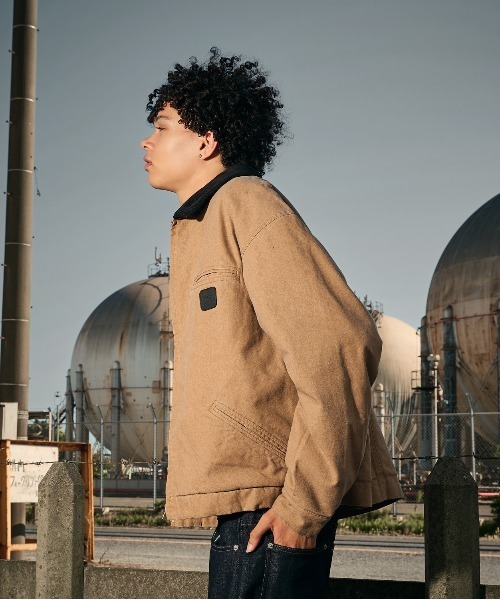 kutir(クティール)の「CHECK LINING DUCK SHORT BLOUSON/チェックライニングダックショートブルゾン(ブルゾン・メンズ・ブラック/ブラウン/カーキ/ブルーグリーン/キャメル/ボルドー・MEDIUM/LARGE/X-LARGE/SMALL)」の22枚目の写真