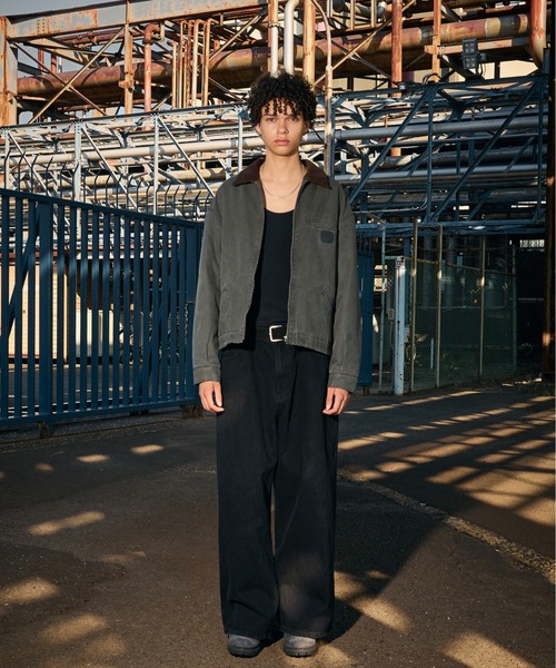 kutir(クティール)の「CHECK LINING DUCK SHORT BLOUSON/チェックライニングダックショートブルゾン(ブルゾン・メンズ・ブラック/ブラウン/カーキ/ブルーグリーン/キャメル/ボルドー・MEDIUM/LARGE/X-LARGE/SMALL)」の10枚目の写真