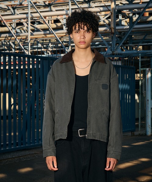 kutir(クティール)の「CHECK LINING DUCK SHORT BLOUSON/チェックライニングダックショートブルゾン(ブルゾン・メンズ・ブラック/ブラウン/カーキ/ブルーグリーン/キャメル/ボルドー・MEDIUM/LARGE/X-LARGE/SMALL)」の15枚目の写真