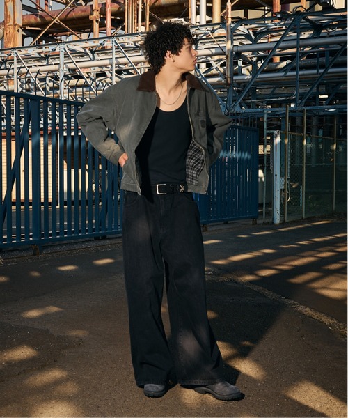 kutir(クティール)の「CHECK LINING DUCK SHORT BLOUSON/チェックライニングダックショートブルゾン(ブルゾン・メンズ・ブラック/ブラウン/カーキ/ブルーグリーン/キャメル/ボルドー・MEDIUM/LARGE/X-LARGE/SMALL)」の9枚目の写真