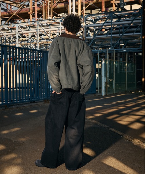kutir(クティール)の「CHECK LINING DUCK SHORT BLOUSON/チェックライニングダックショートブルゾン(ブルゾン・メンズ・ブラック/ブラウン/カーキ/ブルーグリーン/キャメル/ボルドー・MEDIUM/LARGE/X-LARGE/SMALL)」の7枚目の写真