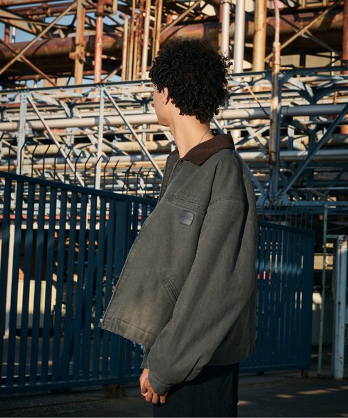 kutir(クティール)の「CHECK LINING DUCK SHORT BLOUSON/チェックライニングダックショートブルゾン(ブルゾン・メンズ・ブラック/ブラウン/カーキ/ブルーグリーン/キャメル/ボルドー・MEDIUM/LARGE/X-LARGE/SMALL)」の12枚目の写真