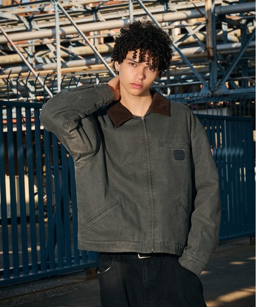 kutir(クティール)の「CHECK LINING DUCK SHORT BLOUSON/チェックライニングダックショートブルゾン(ブルゾン・メンズ・ブラック/ブラウン/カーキ/ブルーグリーン/キャメル/ボルドー・MEDIUM/LARGE/X-LARGE/SMALL)」の14枚目の写真