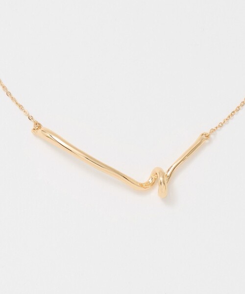 A DAY IN THE LIFE UNITED ARROWS（アデイインザライフユナイテッドアローズ）の「ツイスト バーネックレス ＜A DAY IN THE LIFE＞（リング・レディース・シルバー/ゴールド・FREE）」の4枚目の写真