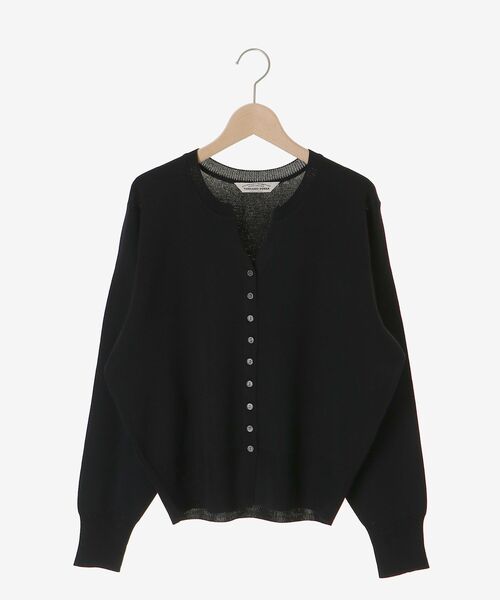 le.coeur blanc(ルクールブラン)の「TORRAZZO DONNA ベーシックニットカーデ(カーディガン/ボレロ・レディース・ブラック/ブラウン・38)」の3枚目の写真