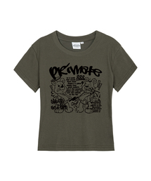 PUNKANGEL レディース スリムフィット 半袖Tシャツ 5 COLORS