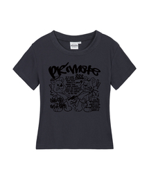 PUNKANGEL レディース スリムフィット 半袖Tシャツ 5 COLORS