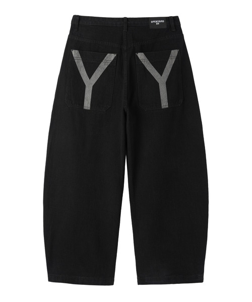 Openyard(オープンヤード)の「『Openyard/オープンヤード』LASER WASHED WIDE VOLUME PANTS/レーザーウォッシュドワイドボリュームパンツ(デニムパンツ・メンズ・ブラック/ダークブルー・S/M/L)」の17枚目の写真